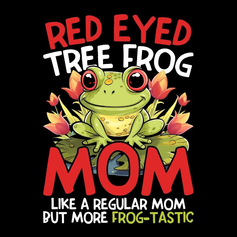 Rotaugenlaubfrosch Frog-tastic Mom