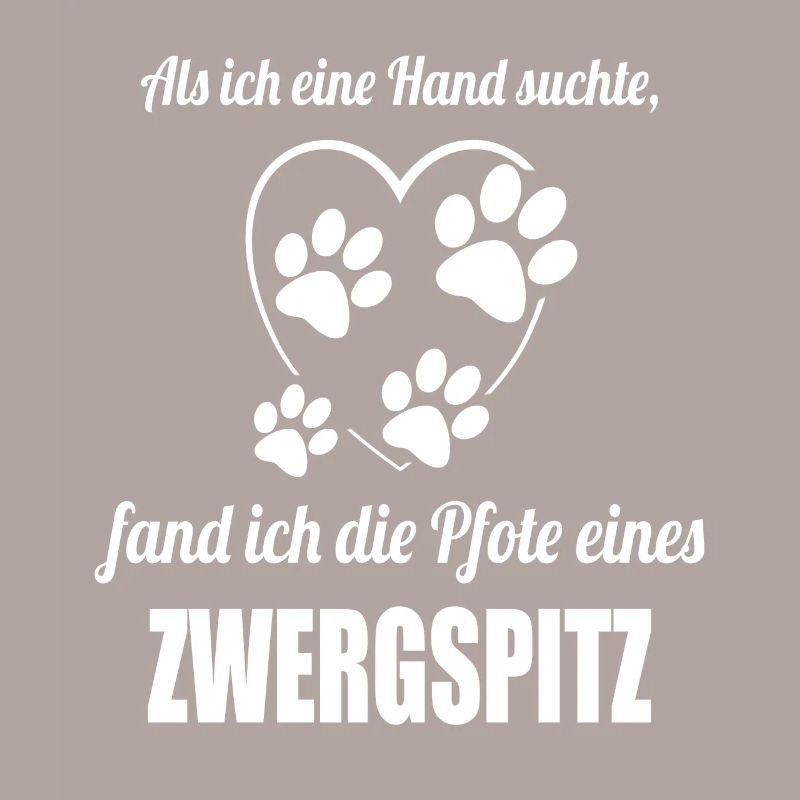 Hand & Pfote - Spruch - Zwergspitz