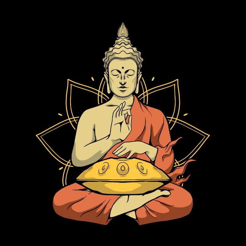 Handpan Buddha Player Spiritual Handpan