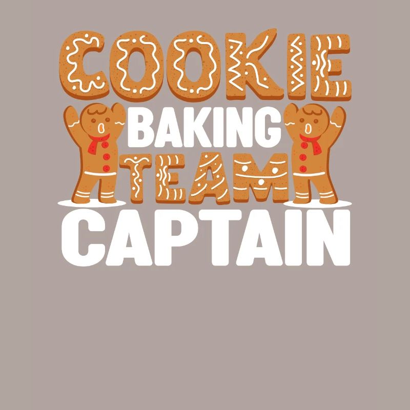 Cookie Baking Team Captain Funny Gingerbread Man