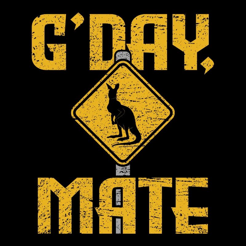 Salutation australienne Hello Australia Day Kangourou
