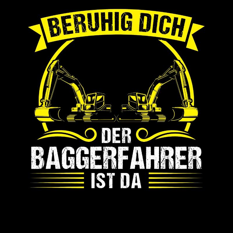 Baggerfahrer Beruf Bagger-Fahrer Geschenk