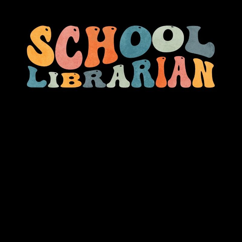 Groovy School Librarian Reading Bookworm