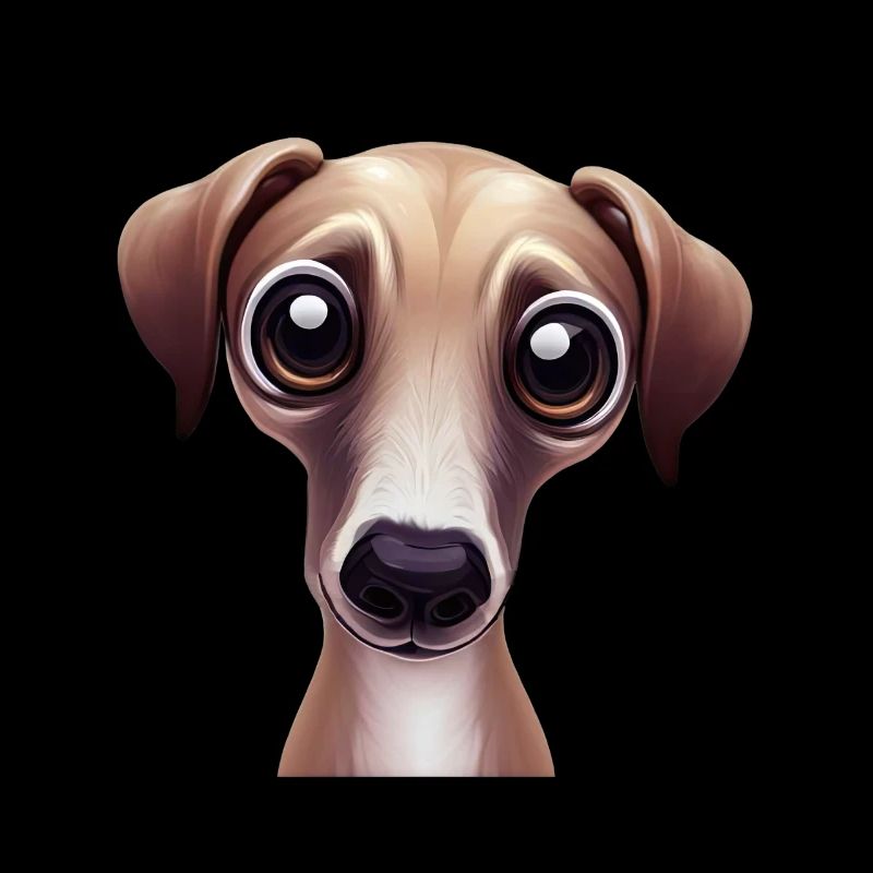 Œuvre d’art élégante et rapide de lévrier