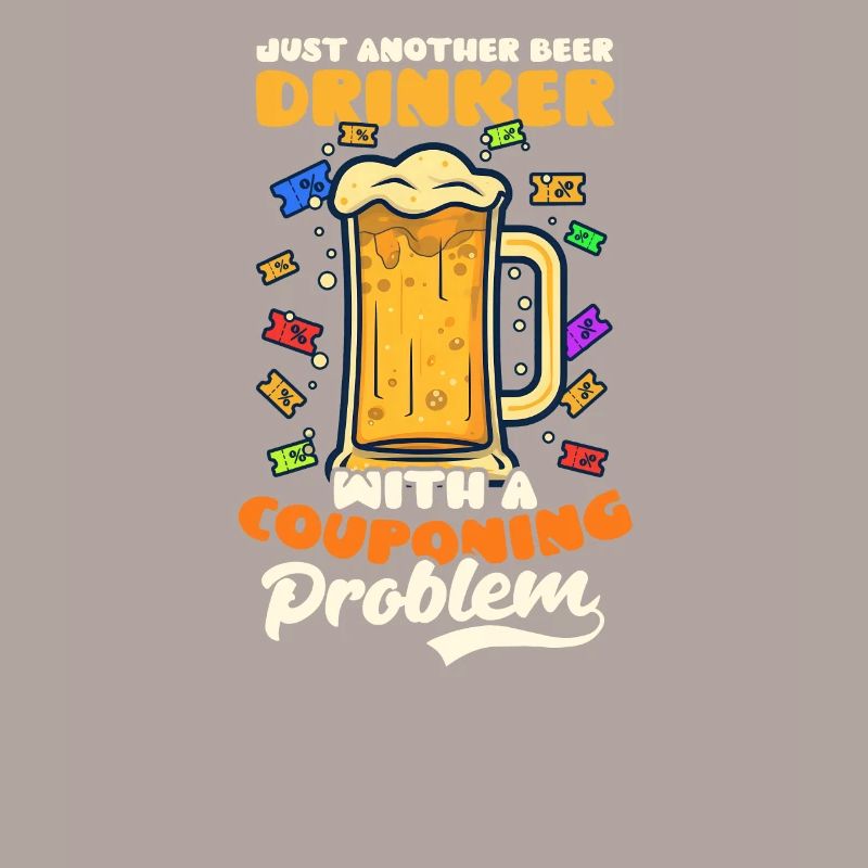 Couponer Biertrinker mit Couponing-Problem