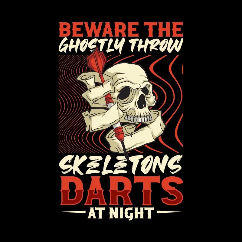 Scary Darts Darts Player Dartboard Darts Board