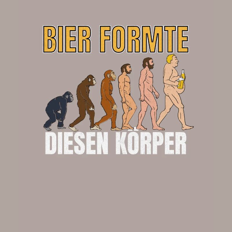 Bier formte diesen Körper Evolution Biertrinker