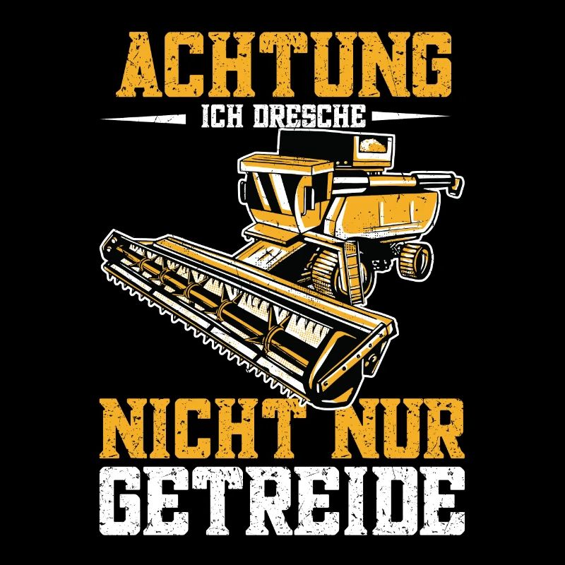 Getreide dreschen Mähdrescher Traktor Landwirt