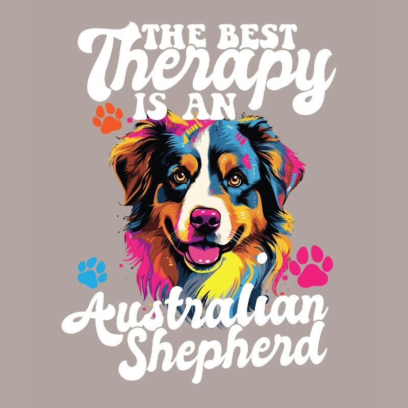 Australian Shepherd Pop Art & Dog Lover & Splash