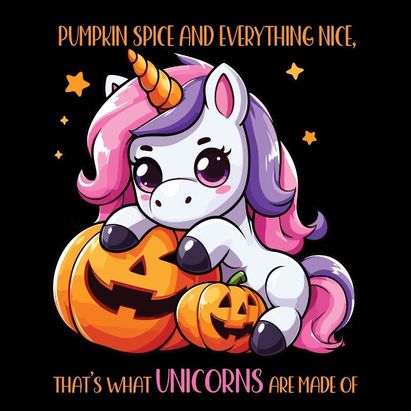 Licorne d’Halloween, comment sont faits de