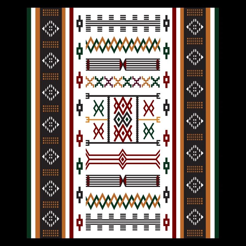 AMAZIGH BERBERSYMBOL MZABE TEPPICH
