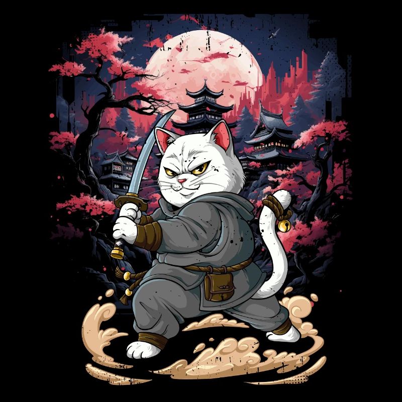 Chat samouraï