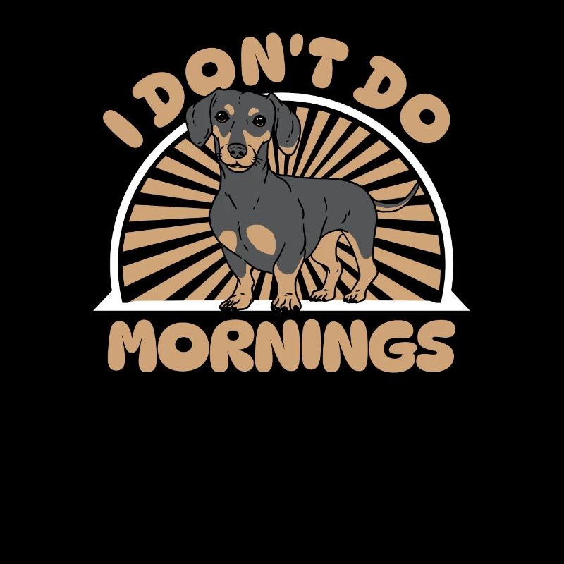 Teckel Teckel Drôle Je Ne Fais Pas De Matins