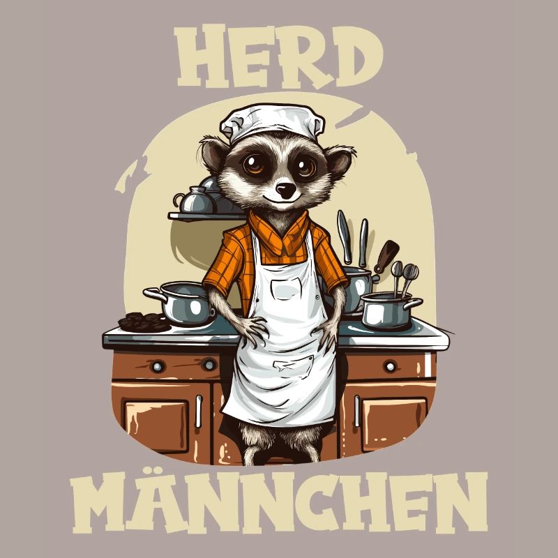 Erdmännchen kochen Koch Kochmütze Herdmännchen
