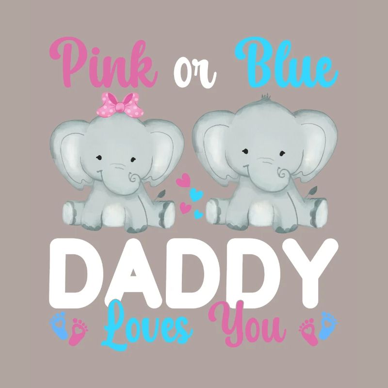 Pink Oder Blue Daddy Liebt Dich Geschlecht