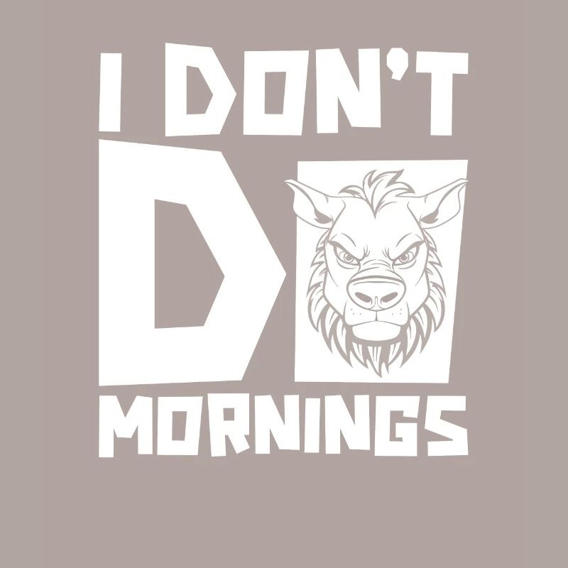 Zebra Witzig I Dont Do Mornings