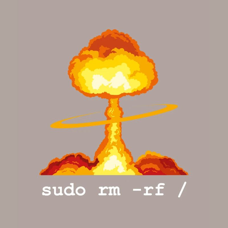 Linux Funny Linux Command Sudo RM RF for Men