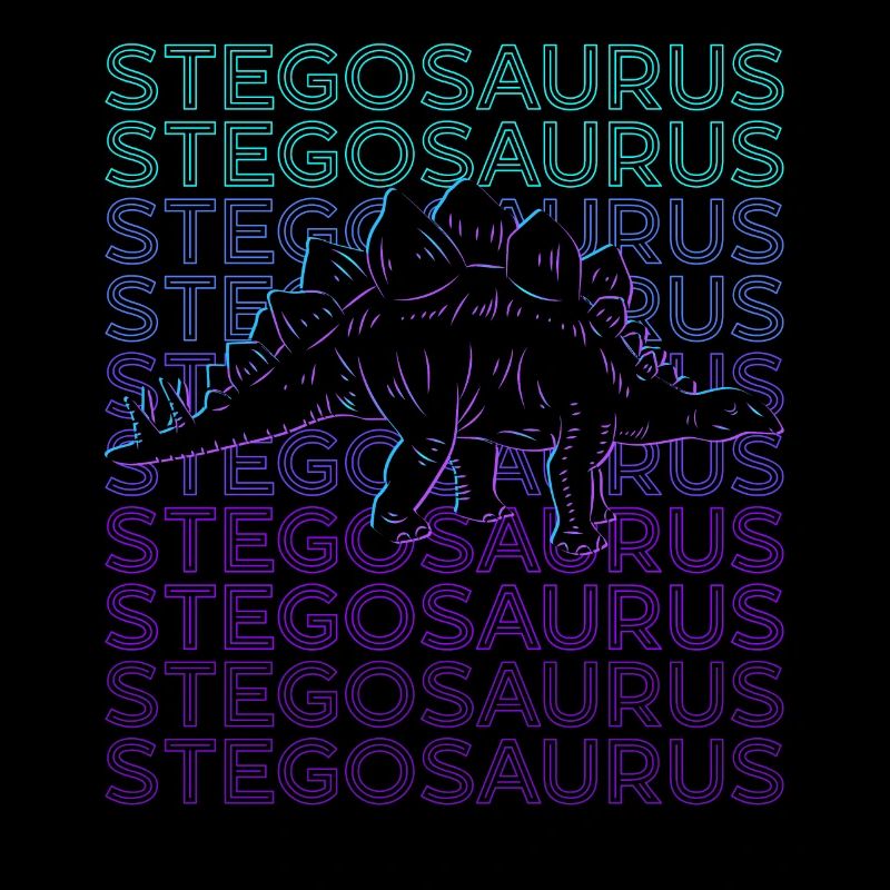 Stegosaurus Dinosaur Retro