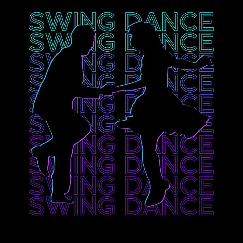 Swing Dance Dancing Swing Dancer Retro