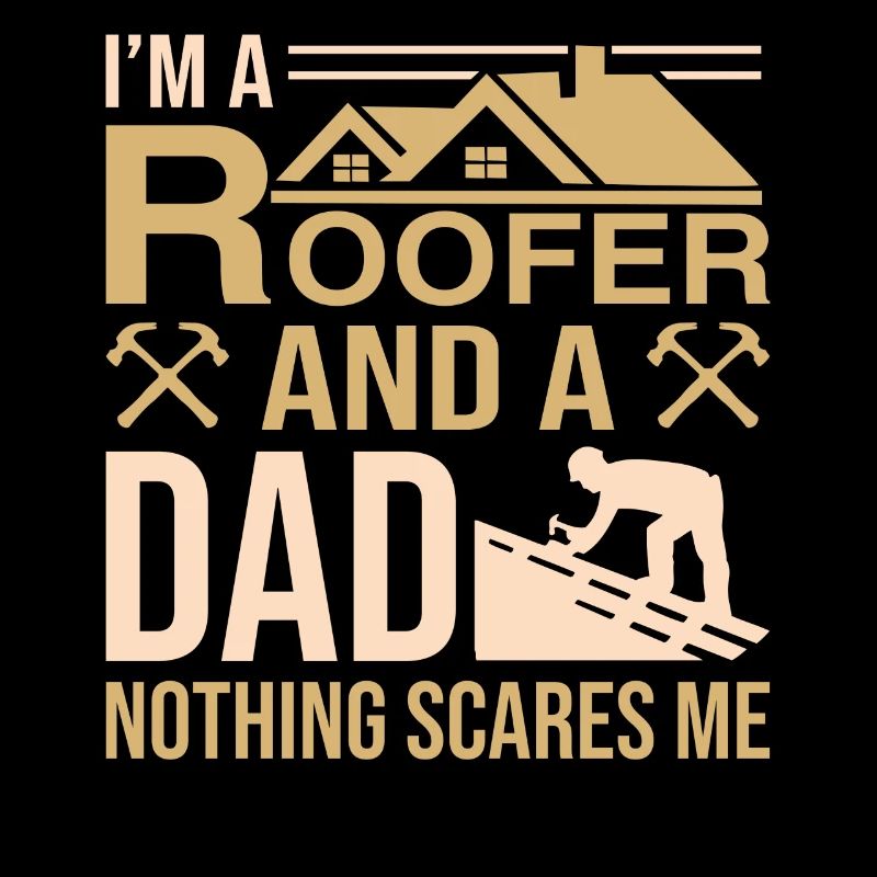 Dachdecker Papa Dachdecker Bauarbeiter Vatertag