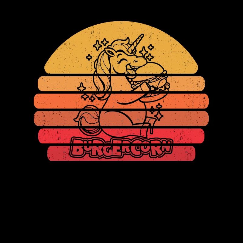 Burger, Hamburger, Unicorn, Burgercorn
