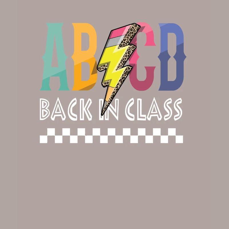 Einschulung ABCD Back In Class Erster Schultag