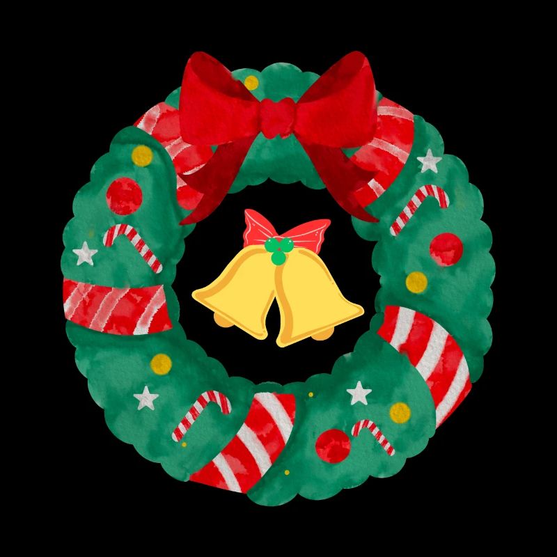 Weihnachtskranz mit Glocken