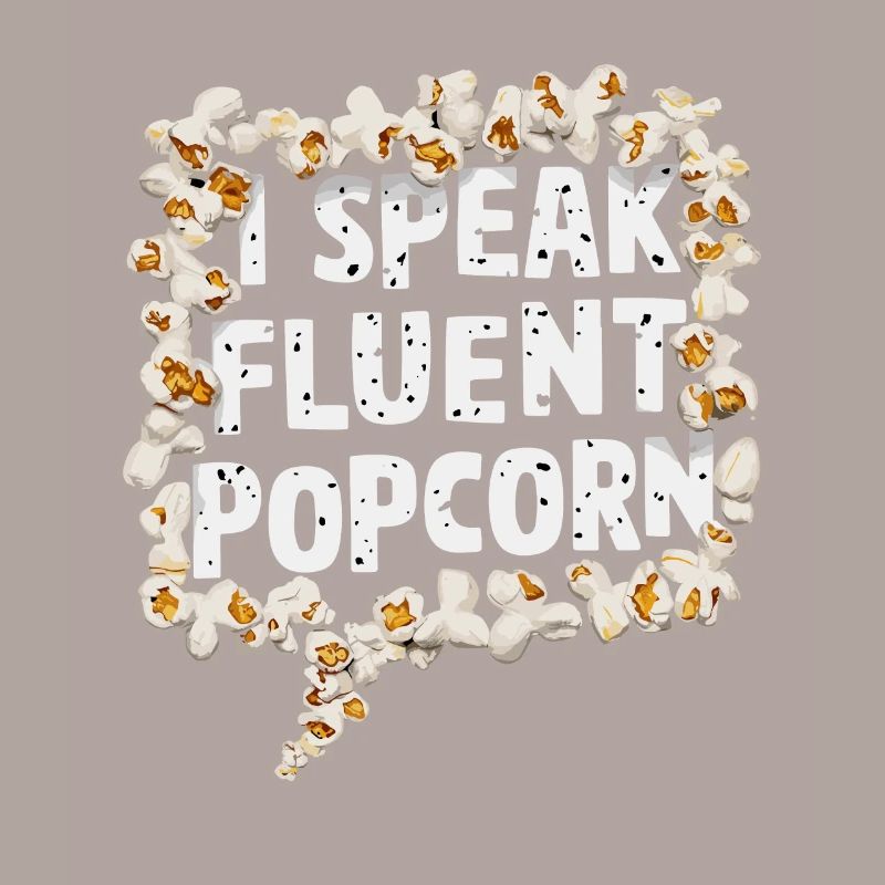 Dicton de pop-corn amusant, pop-corn en rafale