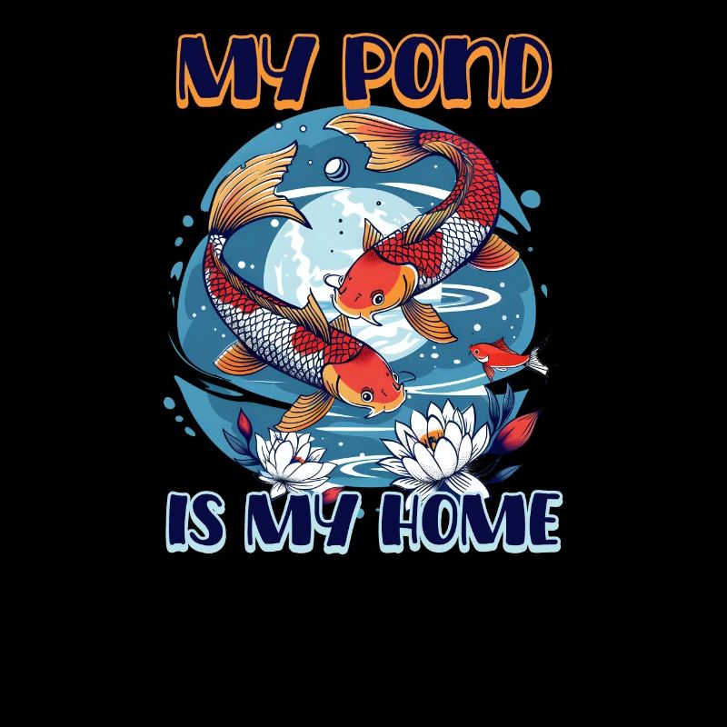 Koi Fish Mon étang est ma maison
