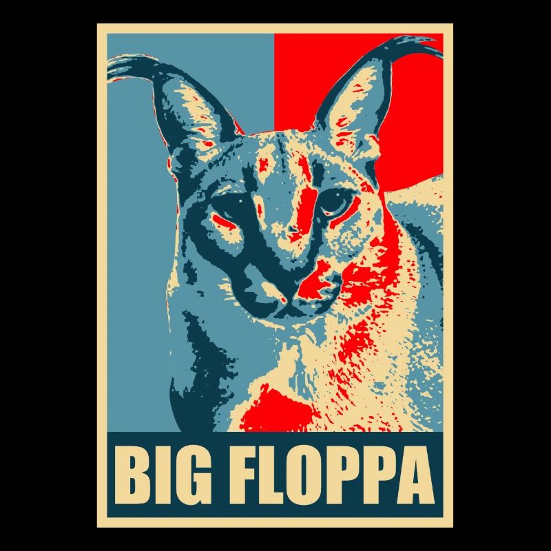 Großer Floppa Karakal Katze Meme