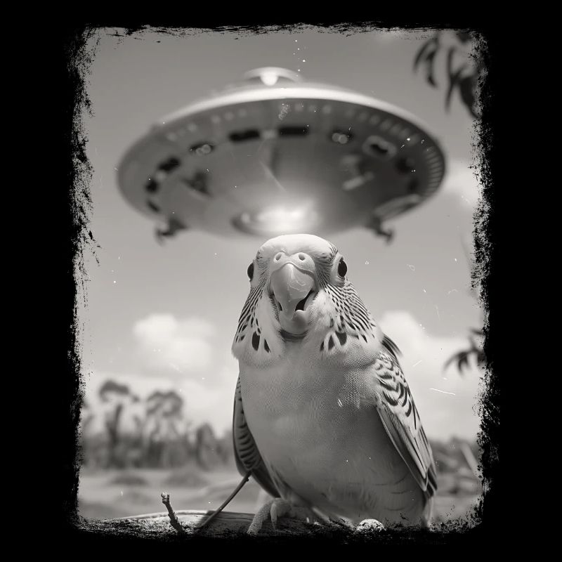 Perruche Budgie OVNI Alien Alien