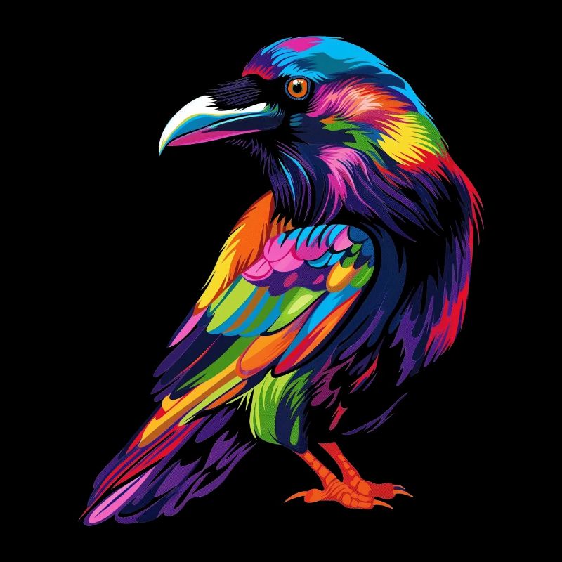 Corbeau Corbeau oiseau Popart