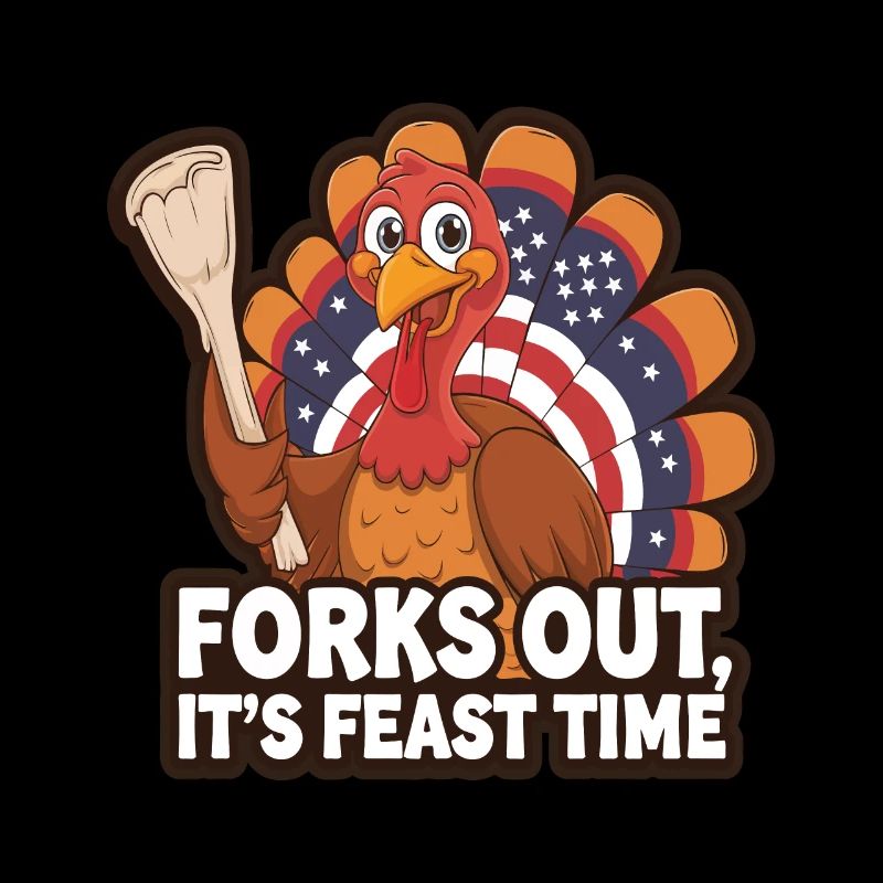 Dinde drôle de Thanksgiving