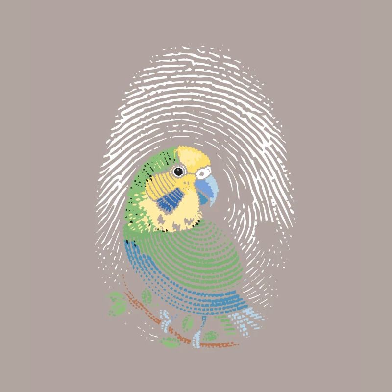 Perruche empreinte digitale Perruche créative