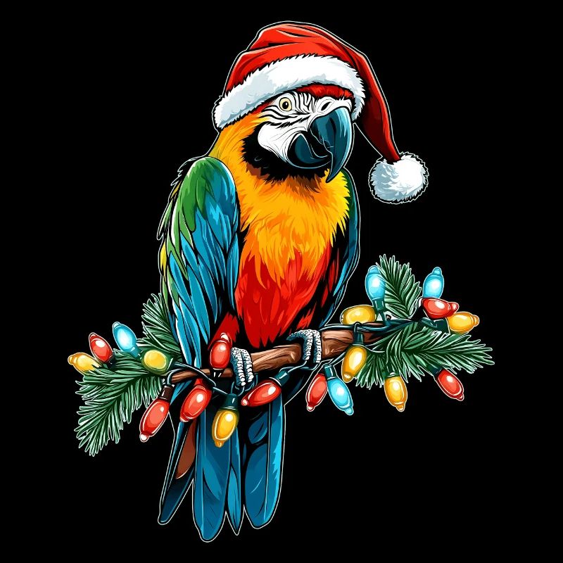 Ara Perroquet Chapeau de Noël