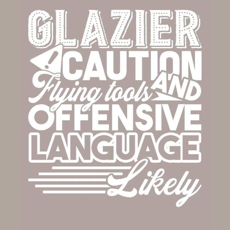 Glazier Caution Flying Tools