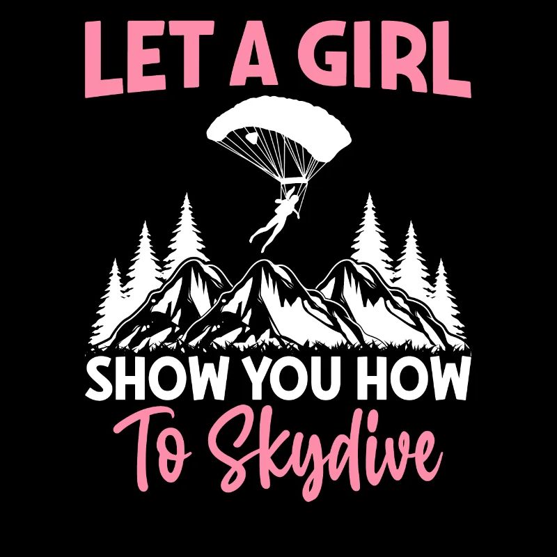Fille Vous montrer comment sauter en parachutisme