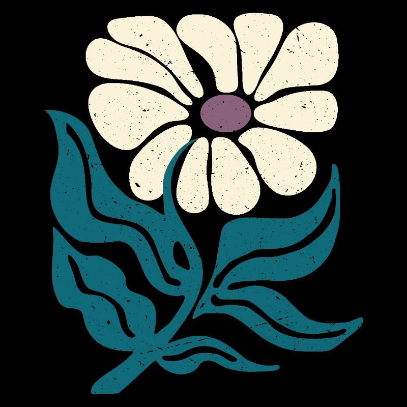 fleur rétro