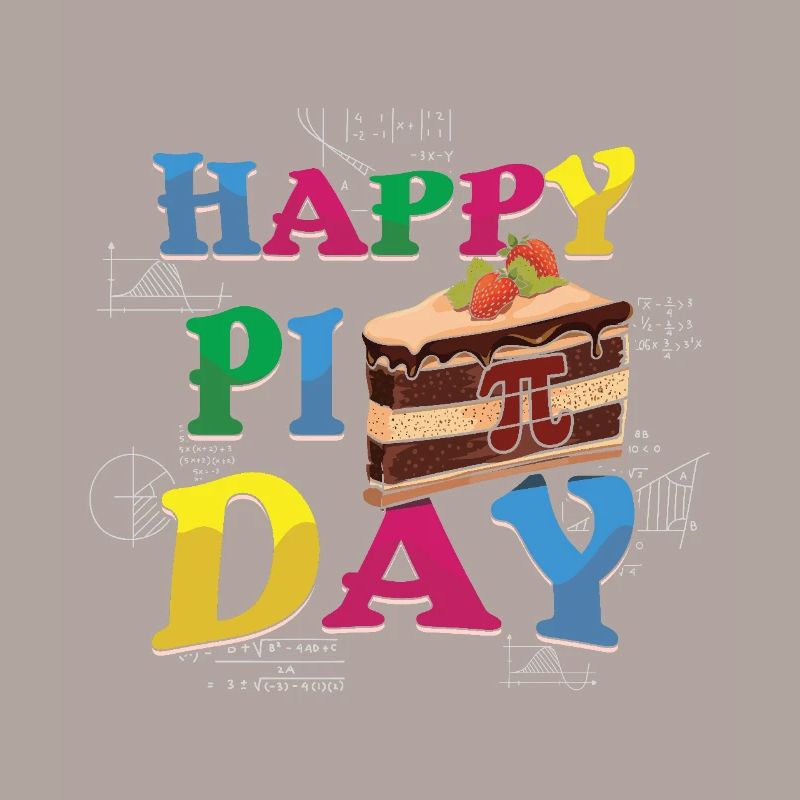 Bonne journée Pi avec gâteau et maths