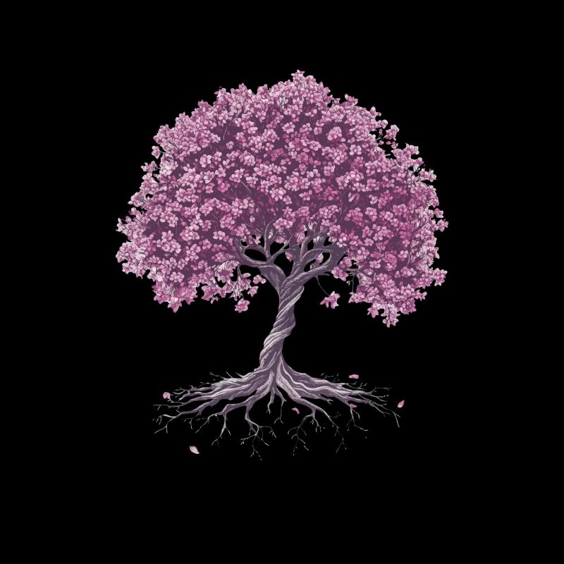 Sakura Baum mit Kirschblüten