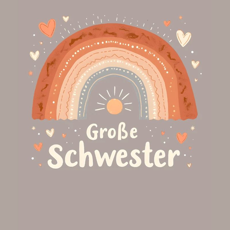Große Schwester Regenbogen Boho