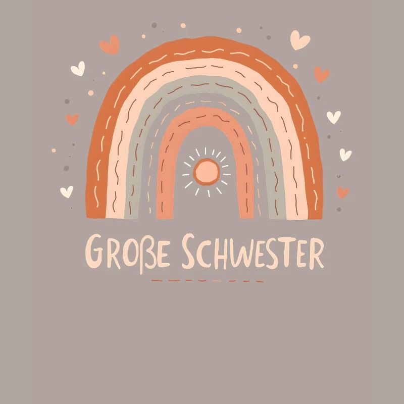 Große Schwester Regenbogen Boho