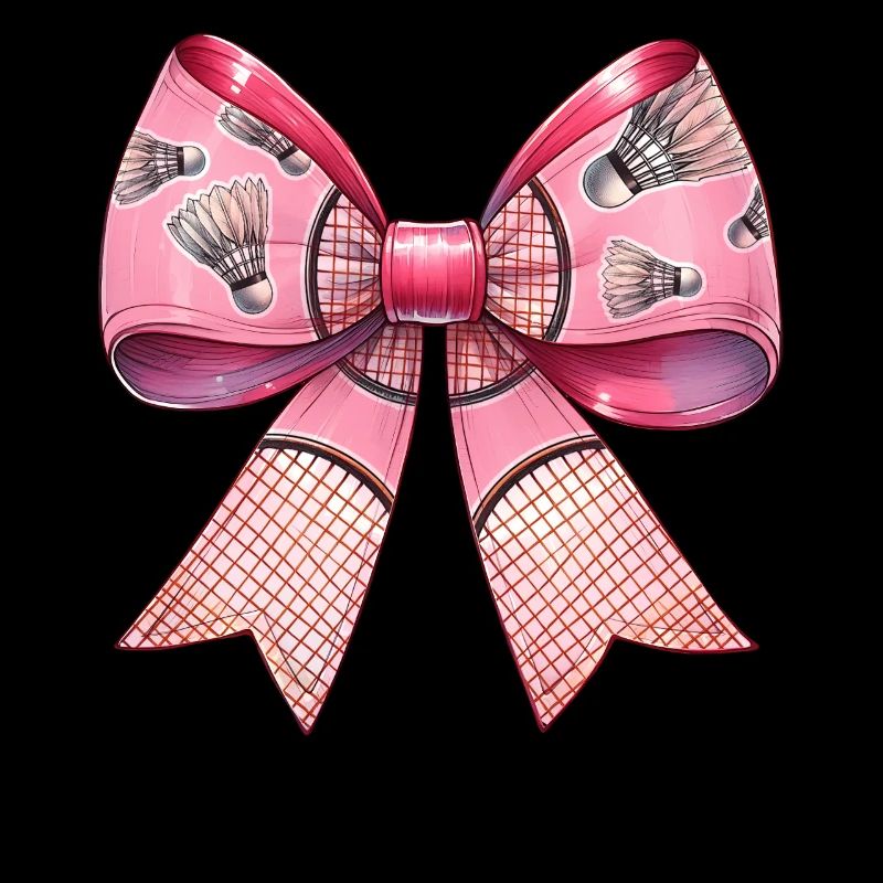 Coquette Bow Ribbon Raquette de Badminton