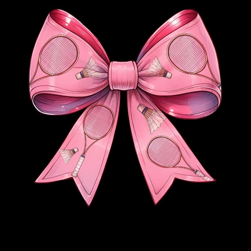 Coquette Bow Raquette de Badminton Rose