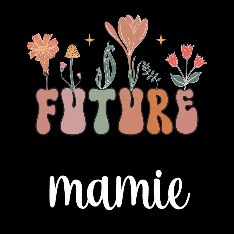 Future Granny Boho Bohemian Flowers Gift Granny