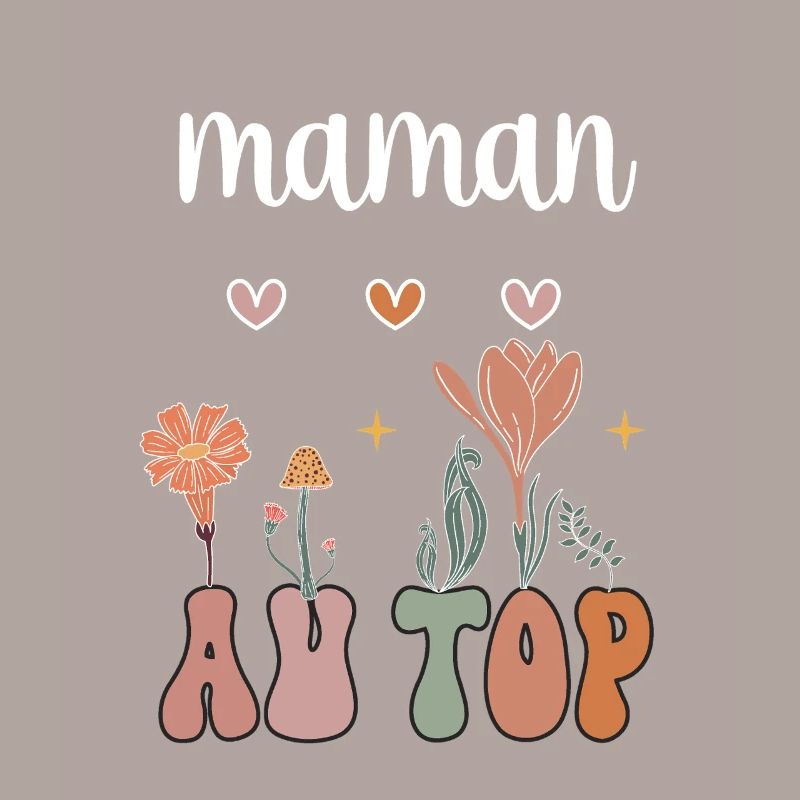Mama an der Spitze Boho Bohème Blumen Mutter Geschenk