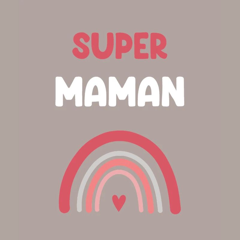 Supermama Regenbogen Mutter Geschenk