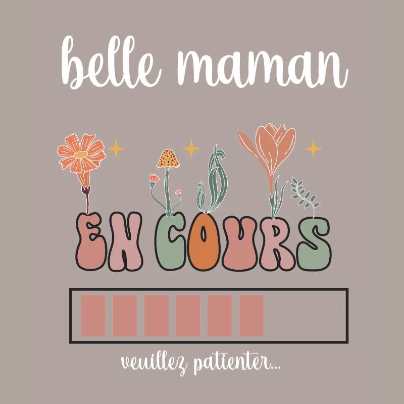 Schöne Mutter Laufen Boho Böhmische Blumen Stiefmutter