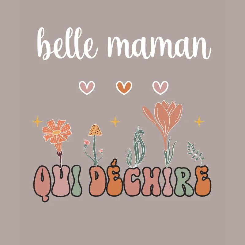 Schöne Mutter reißt Boho-Bohème-Blumen