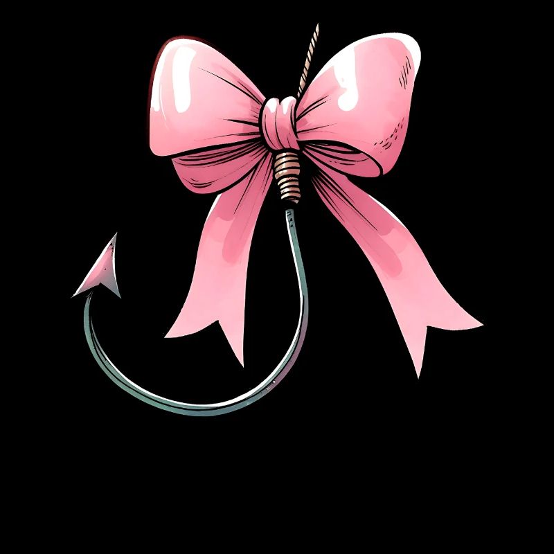 Coquette Bow Pêche Hameçon Arc Rose